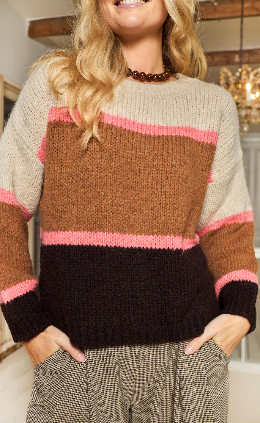 Black Colour Genser - Hildur - Camel