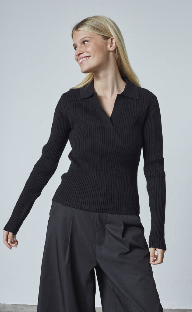 Sisters Point Bluse - Hilea-PU - Black