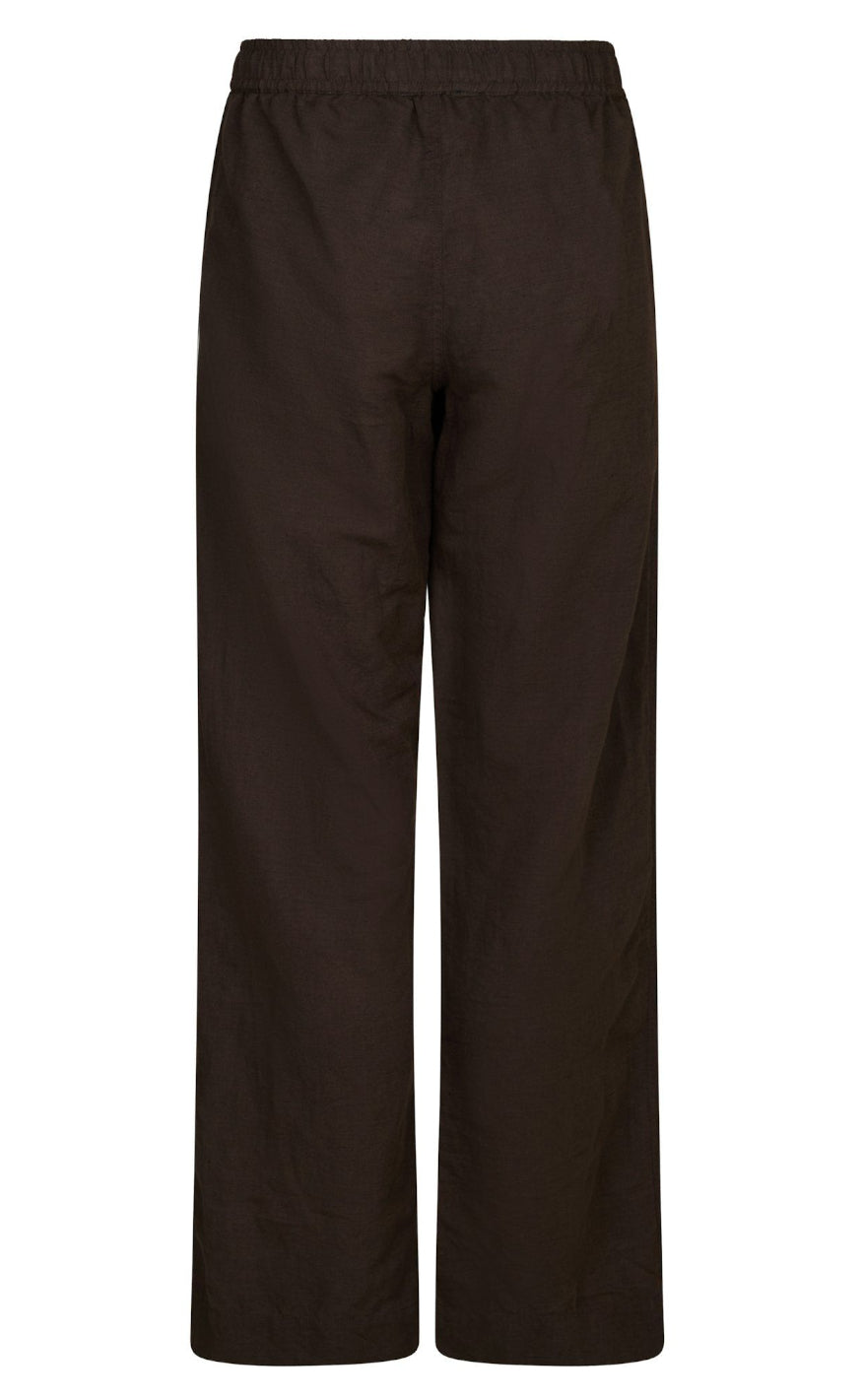Neo Noir Bukser - Sonar Linen - Dark Brown