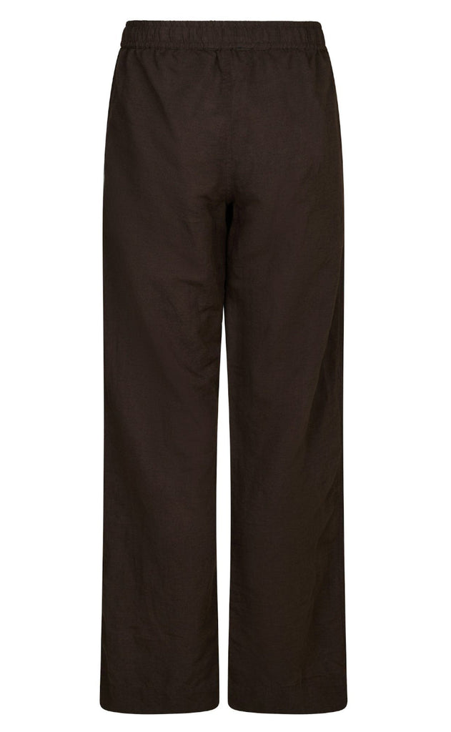 Neo Noir Bukser - Sonar Linen - Dark Brown