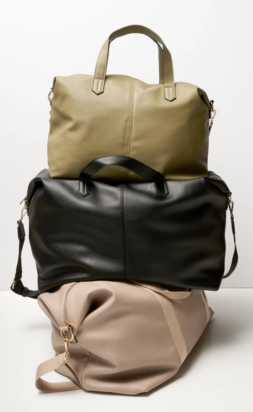 Noella Veske - Holdall Medium - Black Leather Look