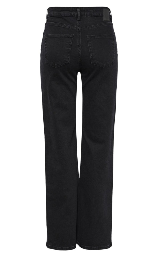 Pieces Bukser - Holly Wide - Black Denim