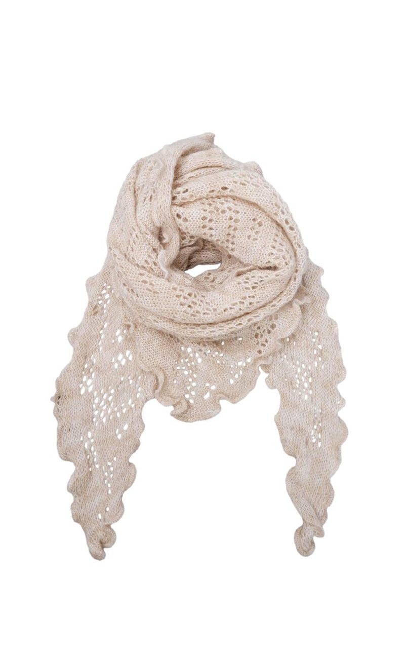 Black Colour Skjerf - Camille Winter - Natural