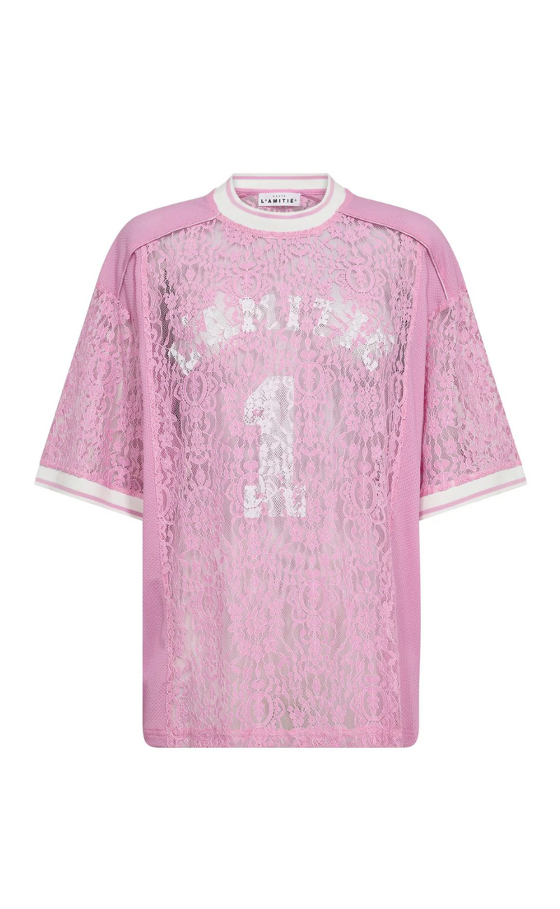 Haute L'Amitié T-Shirt - Lace Football - Candyfloss
