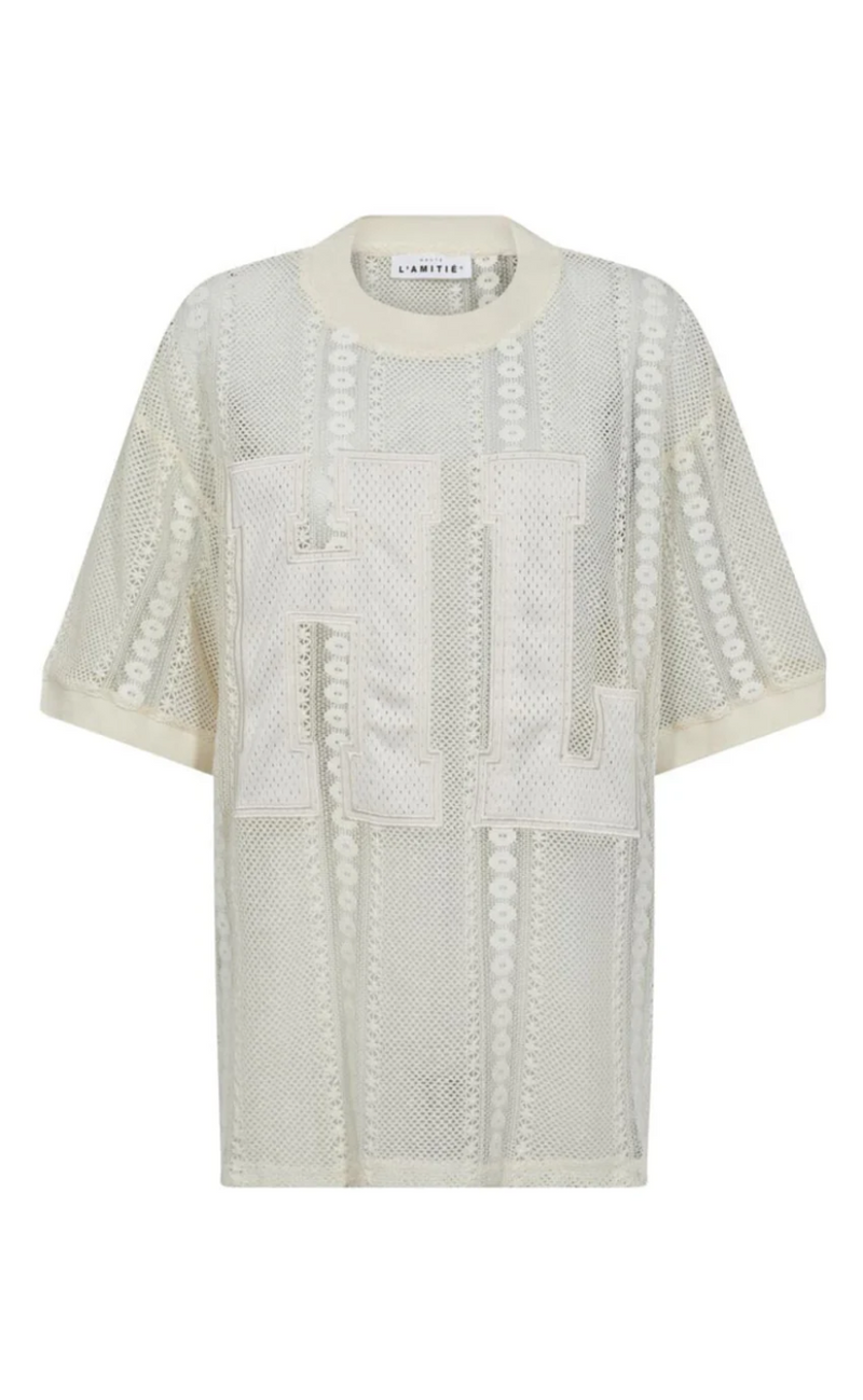 Haute L'Amitié T-Shirt - Rough Lace Team - Off-White