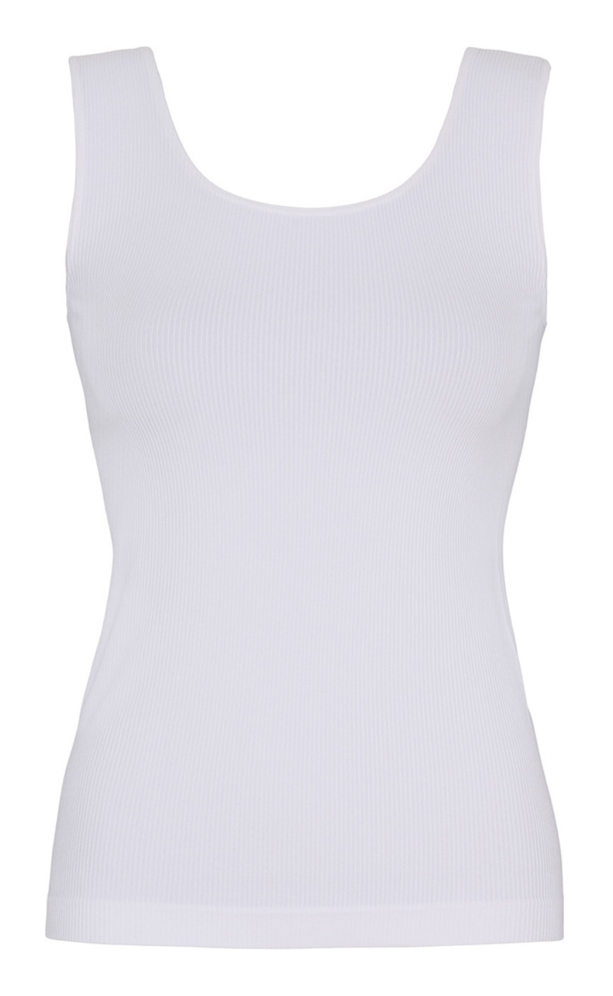Tim & Simonsen Topp - Tulle Rib - Bianco