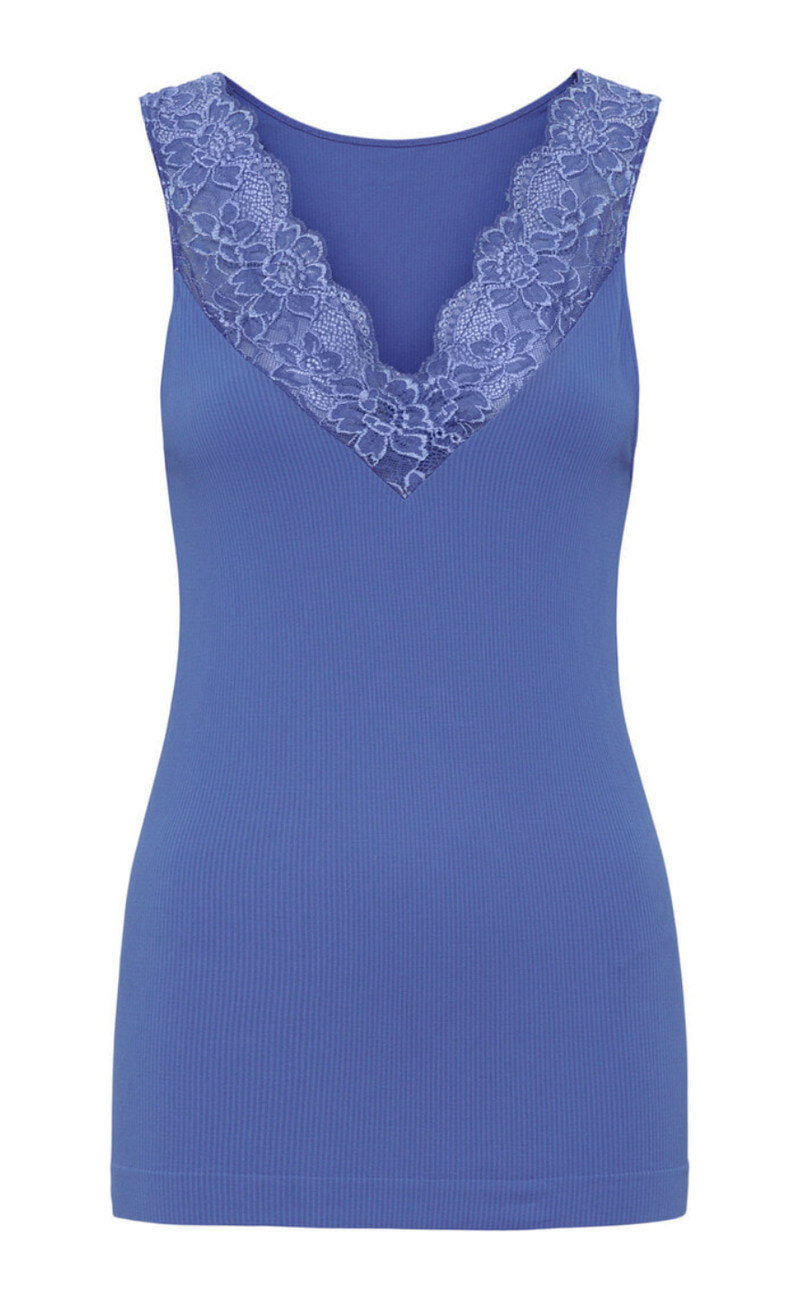 Tim & Simonsen Topp - Belen Rib V-lace - Alaska