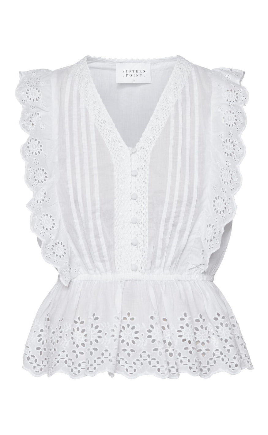Sisters Point Topp - Ulta SS - White