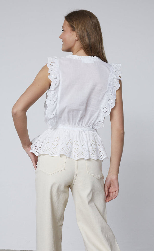 Sisters Point Topp - Ulta SS - White