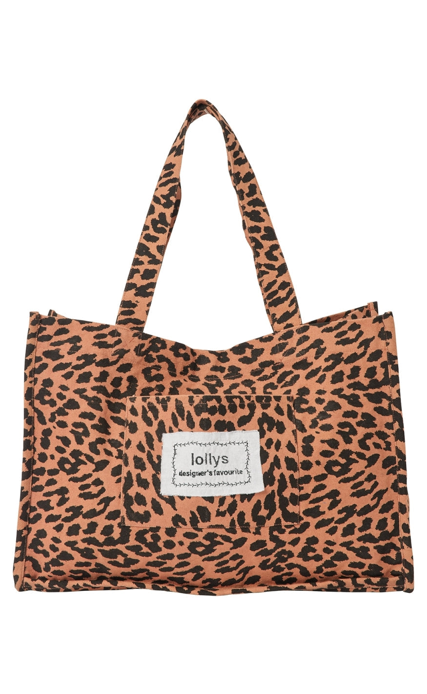 Lollys Laundry Veske - Hydra Shopper Bag - Leopard Print