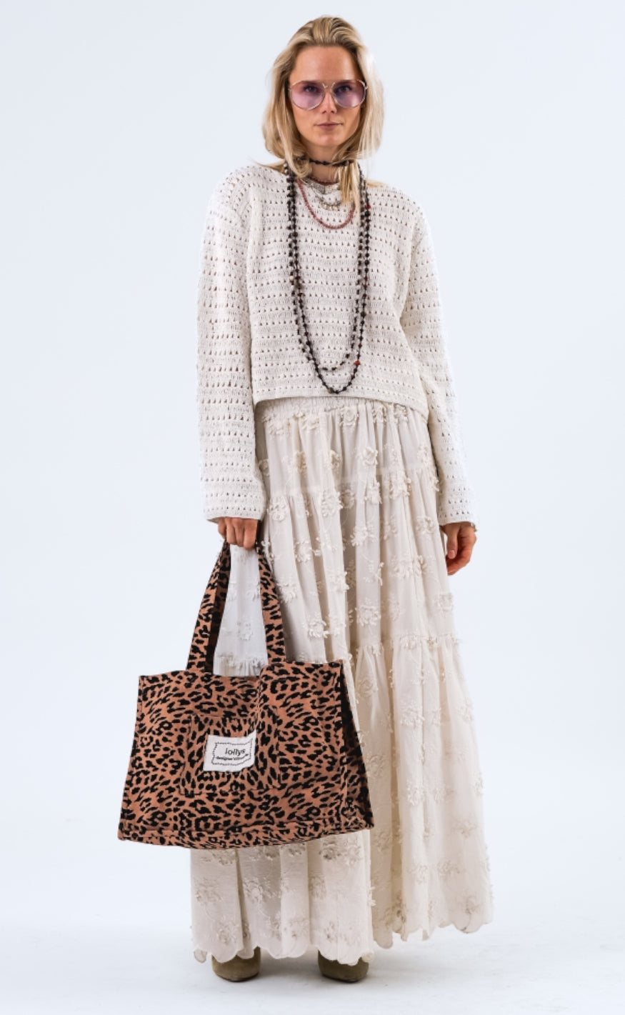 Lollys Laundry Veske - Hydra Shopper Bag - Leopard Print
