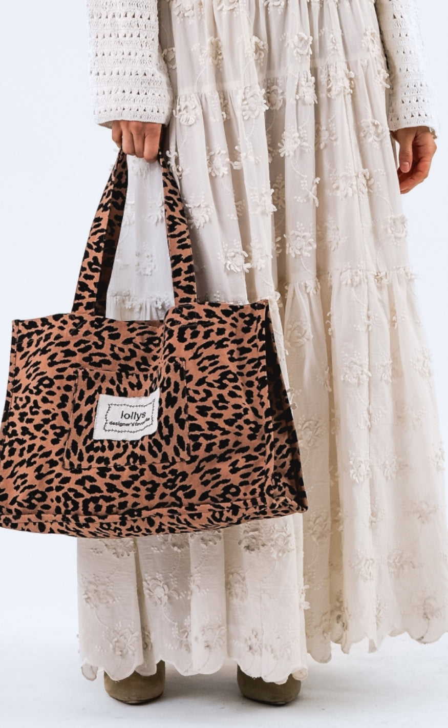 Lollys Laundry Veske - Hydra Shopper Bag - Leopard Print