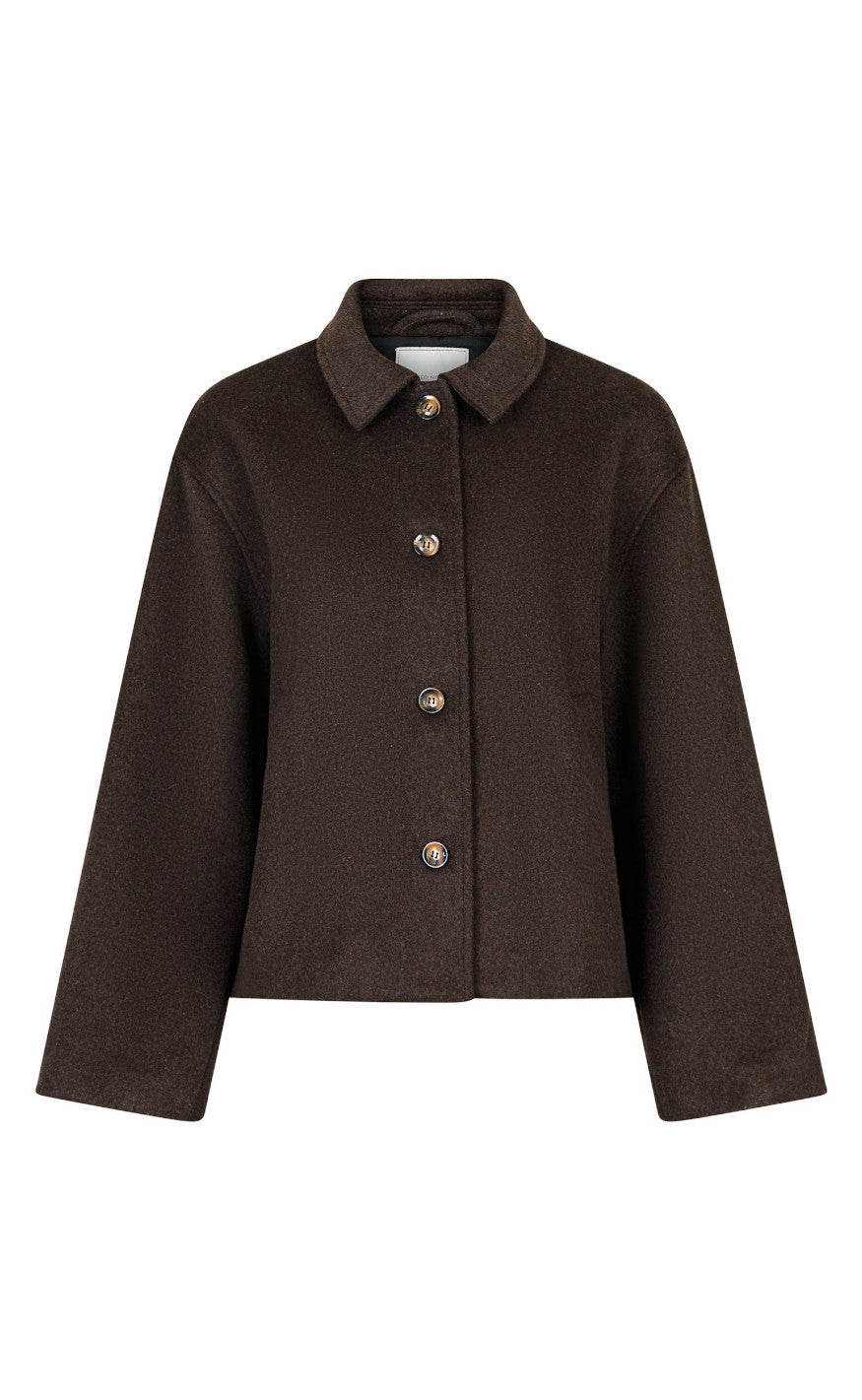 Neo Noir Jakke - Hamra - Dark Brown