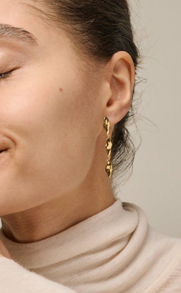 ENAMEL Copenhagen Øreringer - India Medium - Gold Colour