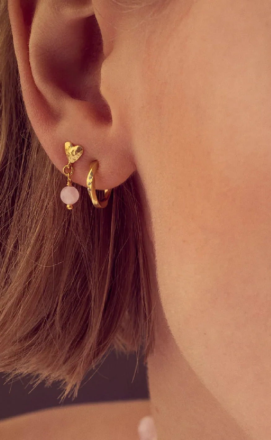 Maanesten Øreringer - Ingrid - Gold Colour