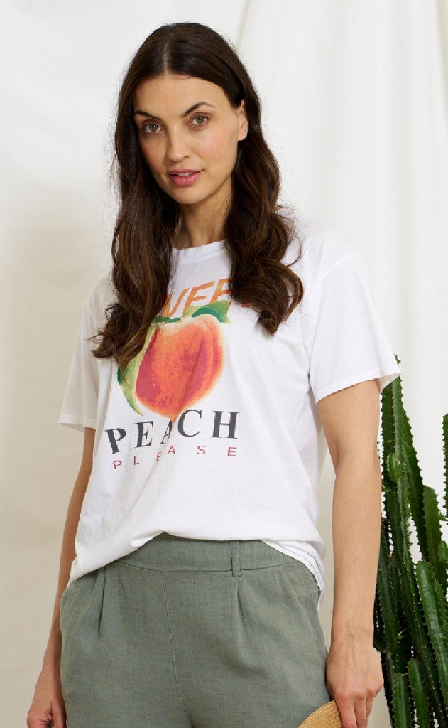 Marta Du Chateau T-shirt - Inge - White Peach
