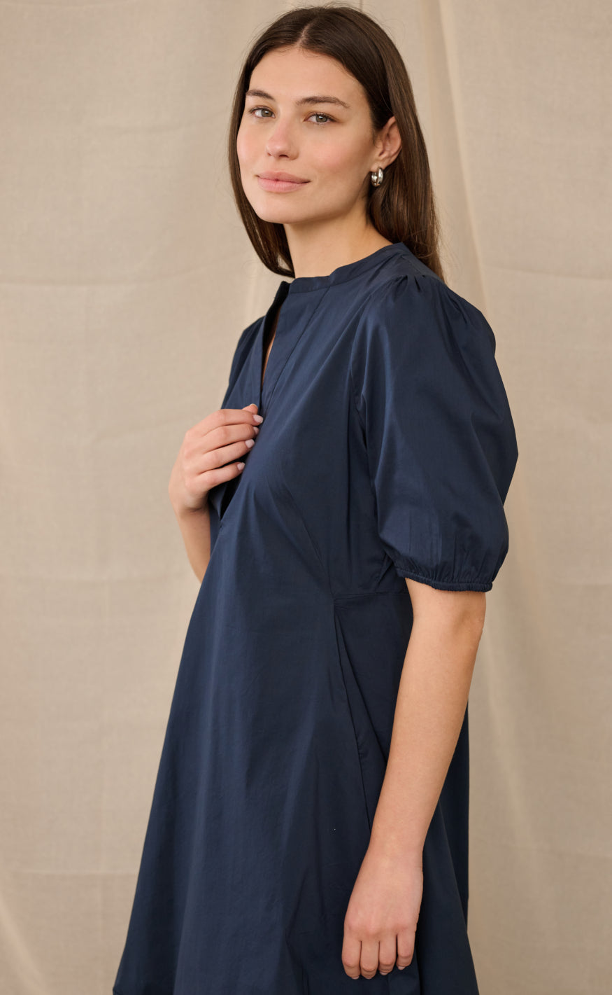 Culture Kjole - Antoinett SS - Blue Iris