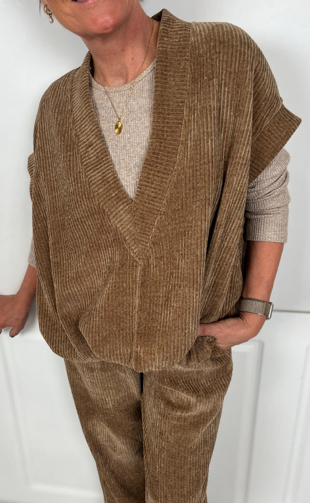 Marta Du Chateau Vest - Isla - Camel99