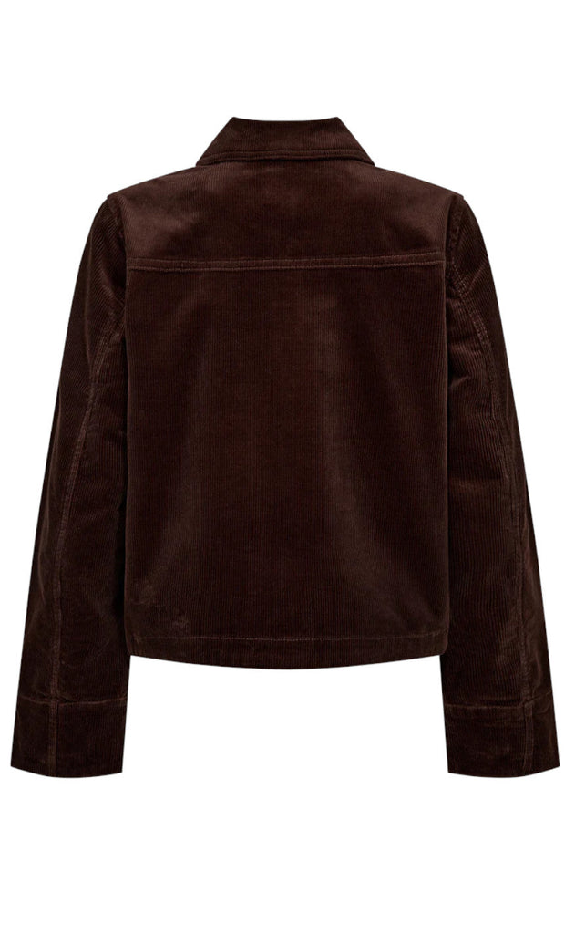 Freequent Jakke - Cordy - Coffee Bean