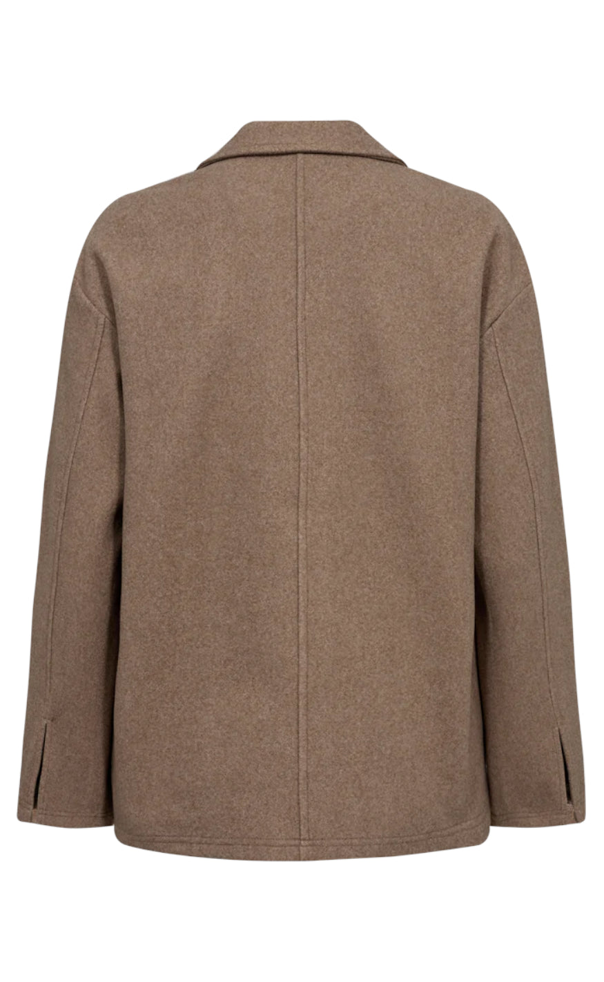 Freequent Jakke - Yanna - Taupe Gray Melange