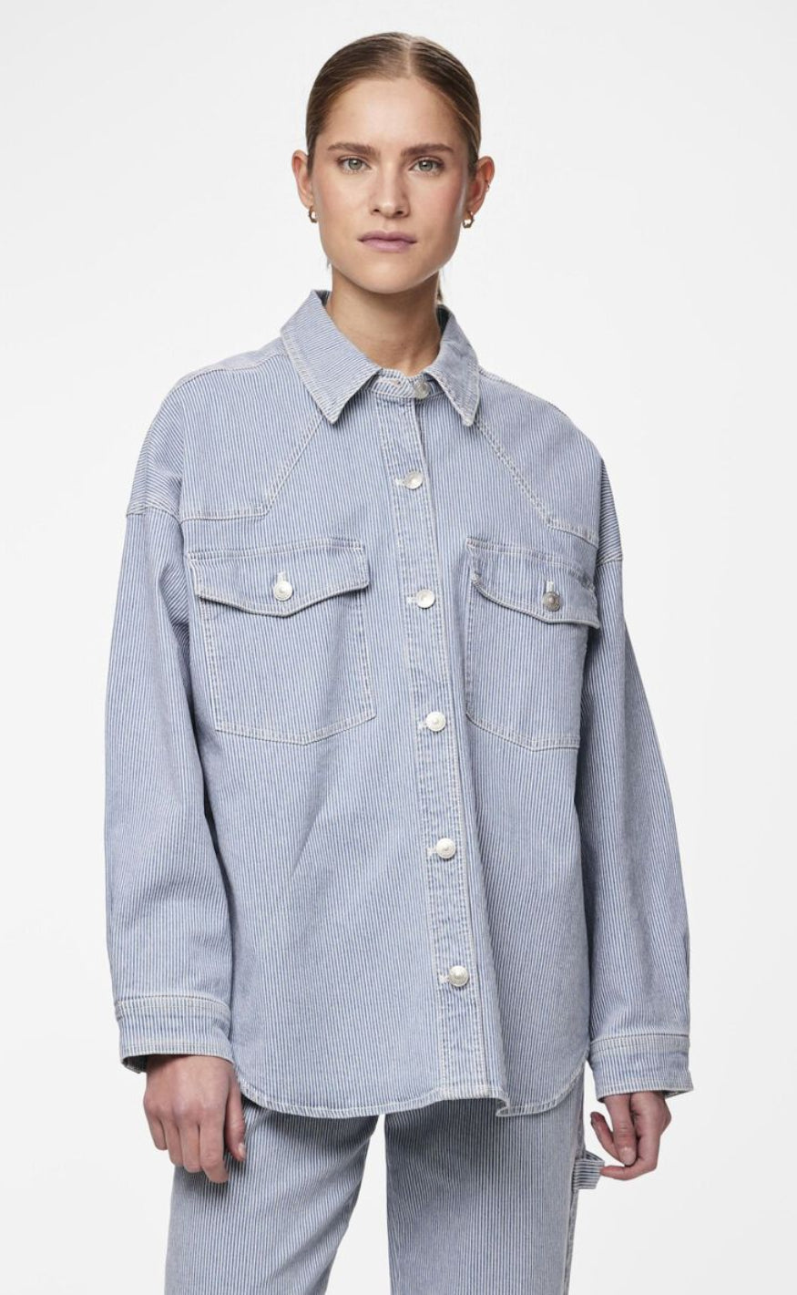 PIECES Jakke - Billo - Light Blue Denim