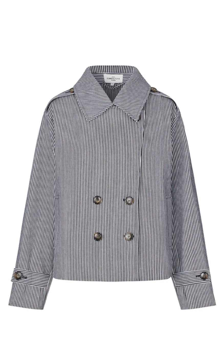 Global Funk Jakke - Becker-G - Navy White Stripe