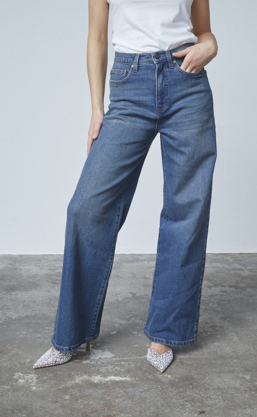 Sisters Point Jeans - Owi-W.JE16 - Vintage Blue