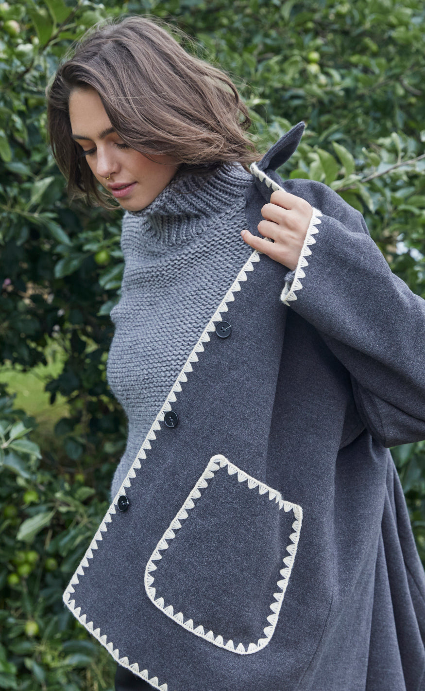 Love & Divine Jakke - Love1029 - Grey/Mel/Cream