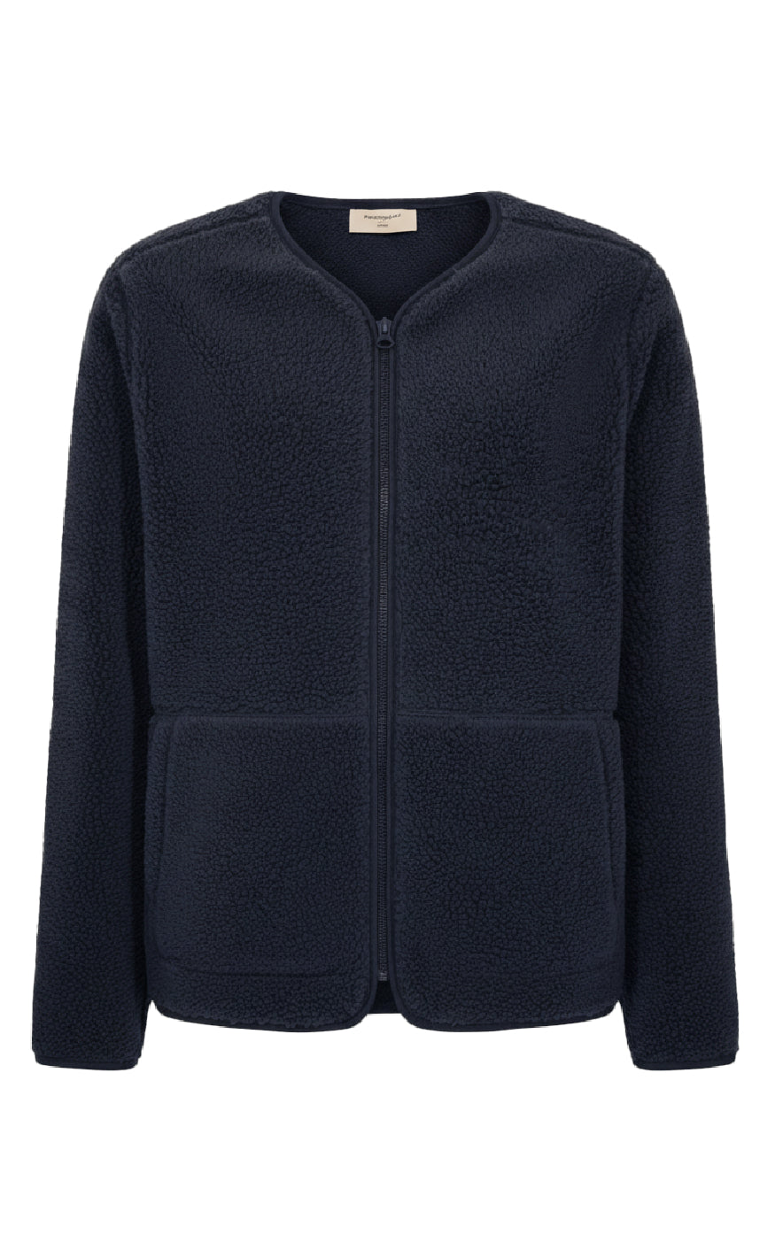 Freequent Jakke - Teddy - Navy Blazer