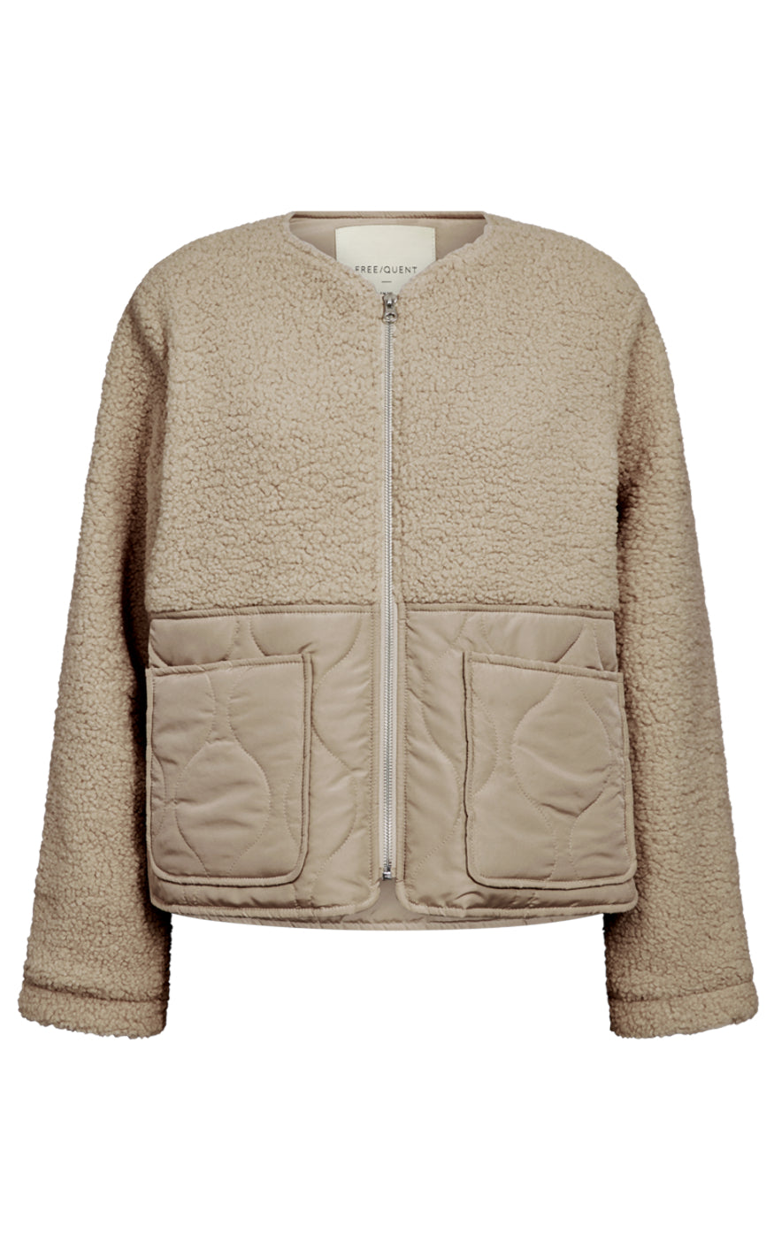 Freequent Jakke - Amra - Silver Mink
