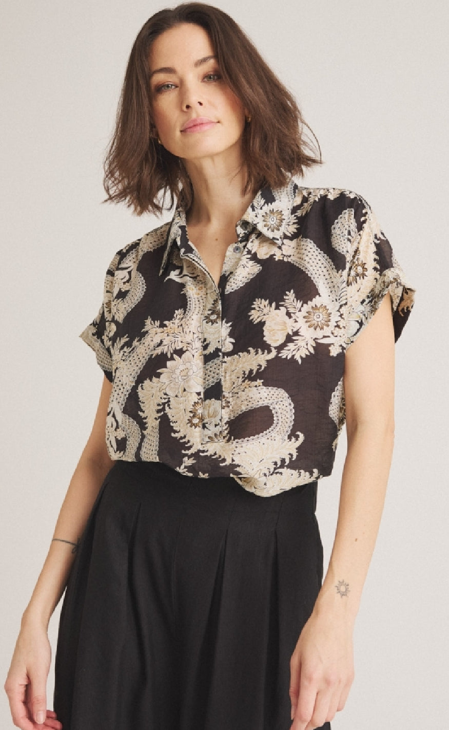 Luxzuz Bluse - Jardine - Black