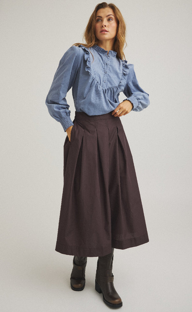 Luxzuz Skjørt - Jansine - Chocolate Plum