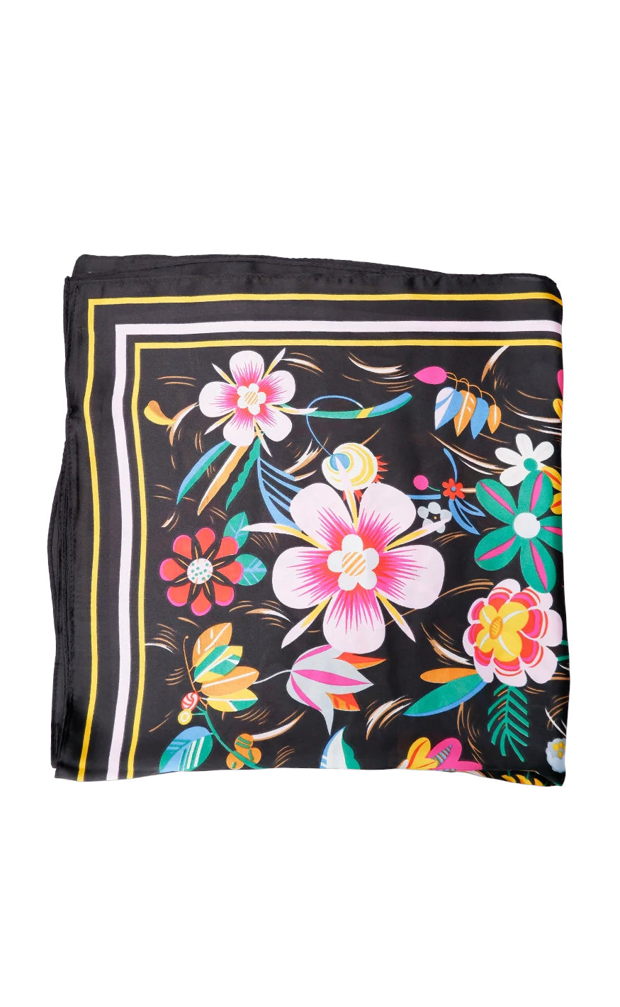 Black Colour Skjerf - Jasmine - Black