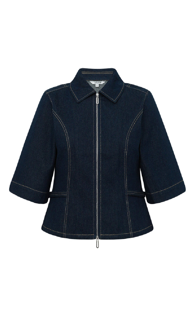 MbyM Bluse - Eirlys-M - Dark Unwashed Denim