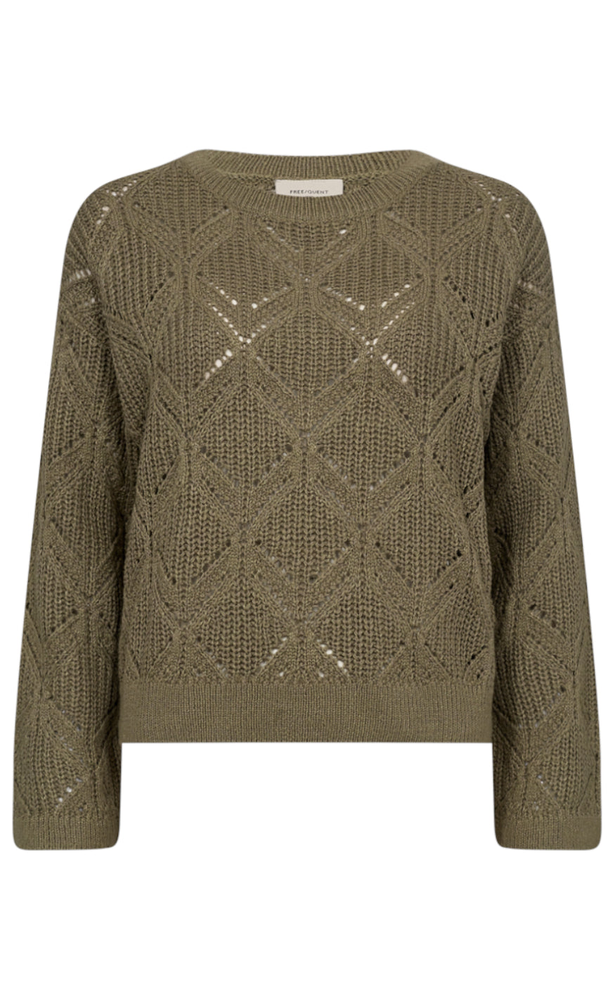 Freequent Pullover - Jazz - Deep Lichen Green Mel