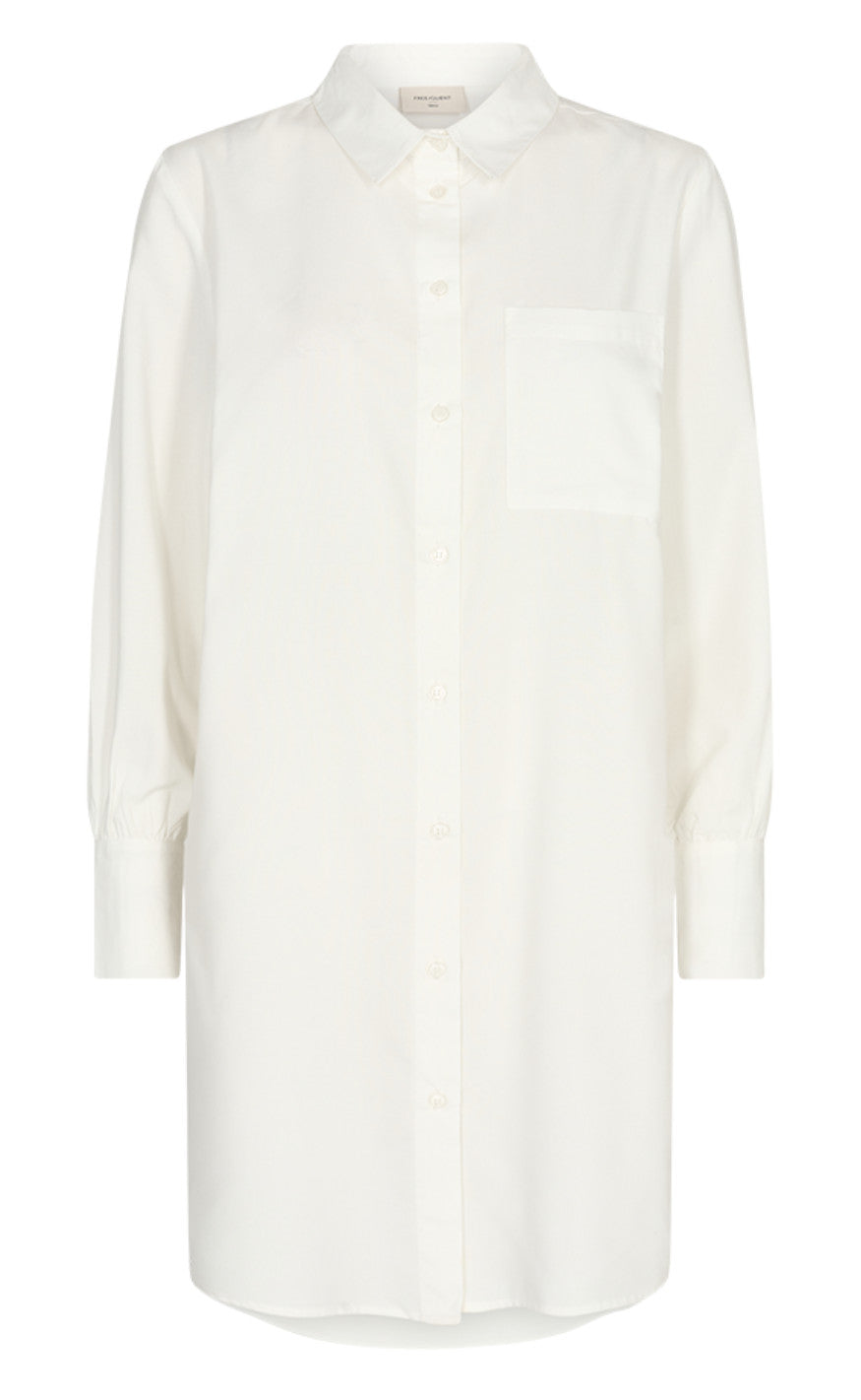 Freequent Skjorte - Flynn Long - Off White