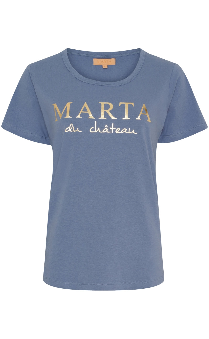 Marta Du Chateau T-shirt - Jeanette -  Denim Blue