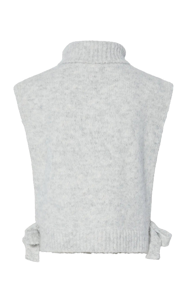 Pieces Poncho - Jecca - Light Grey Melange