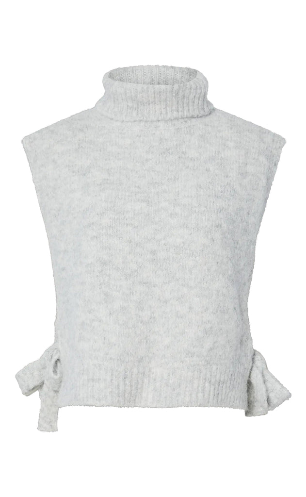 Pieces Poncho - Jecca - Light Grey Melange