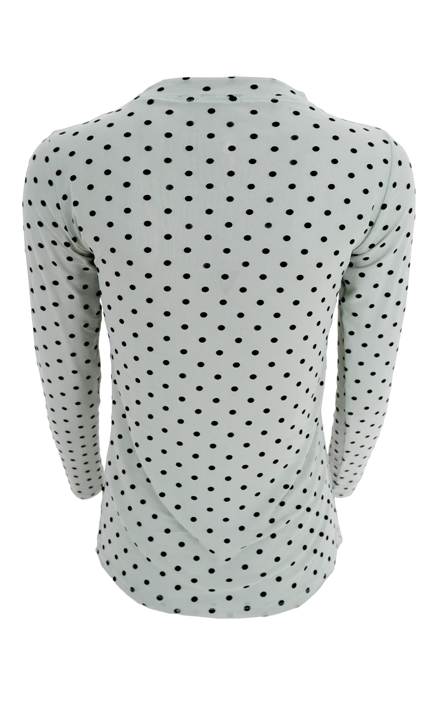 Black Colour Bluse - Jennie - Pastel Green