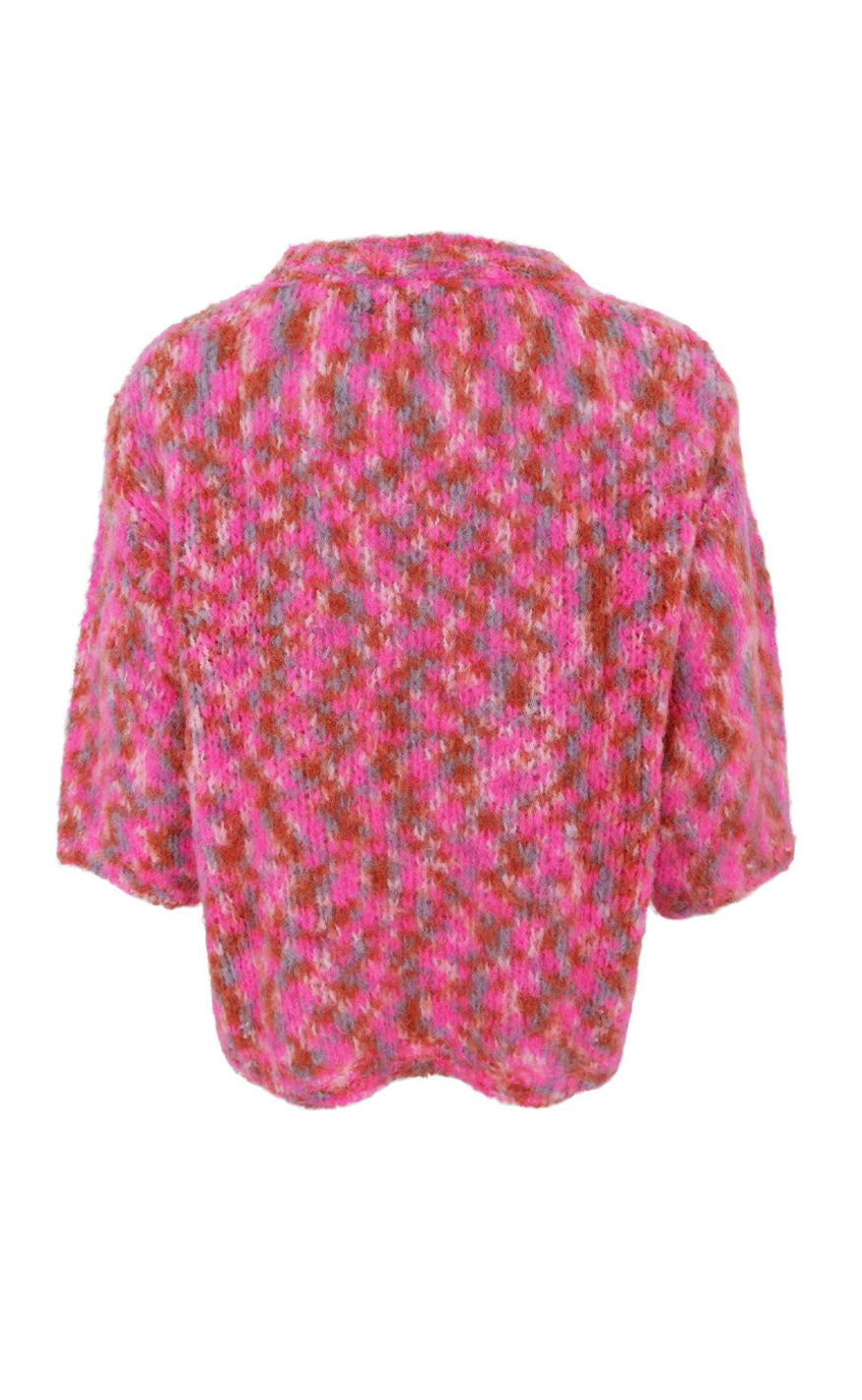 Black Colour Genser  Jessa - Pink Multi