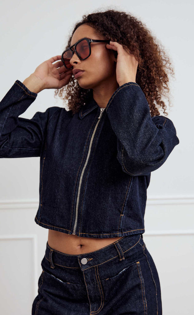 Noella Jakke - Jessi -  Blue Unwashed