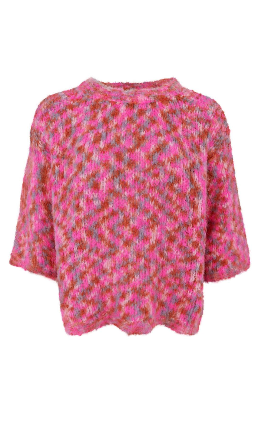 Black Colour Genser  Jessa - Pink Multi