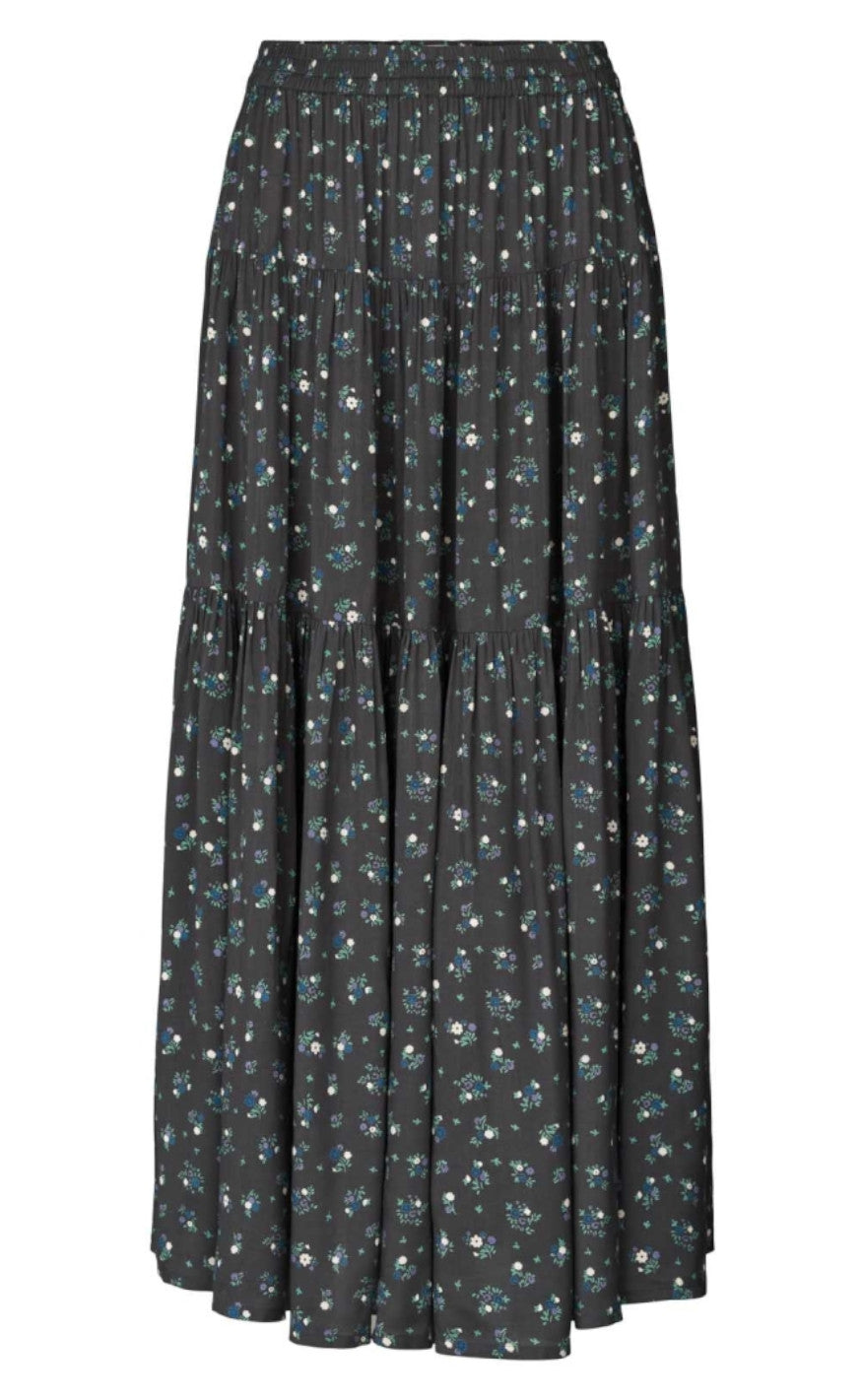 Lollys Laundry Skjørt  - Sunset - Washed Black