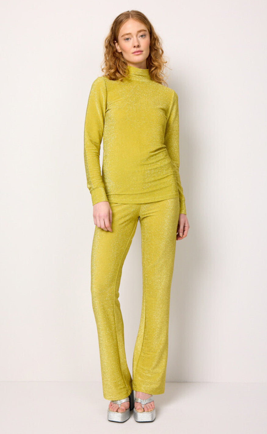 Hunkøn Bukser - Cattia - Golden Lime