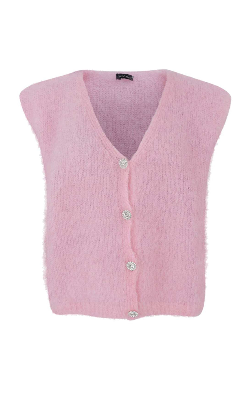 Black Colour Vest - Joerk - Rose