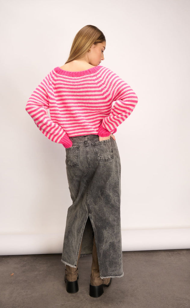 Noella Genser - Jovie - Pink Sugar Stripe