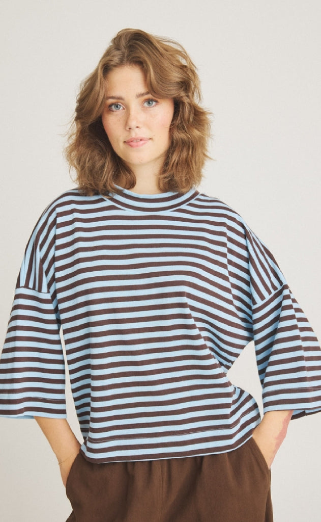 Luxzuz T-shirt - Julia - Chambray Blue