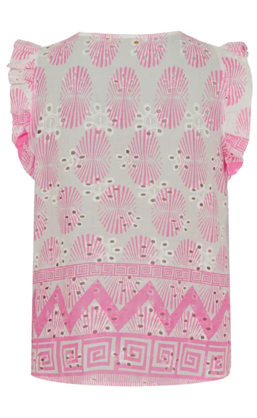 Marta Du Chateau Topp - 85573 Juliane - White/Baby