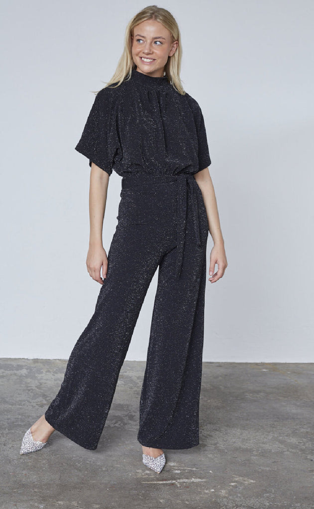 Sisters Point Jumpsuit - GirlJU4 - Black/Silver